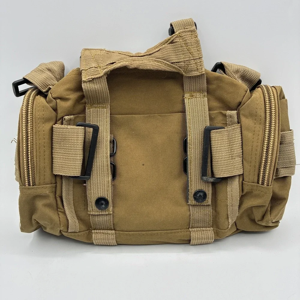 MOLLE Tactical Utility Pouch Gear Bag Tan Brown Paintball Airsoft Equipment